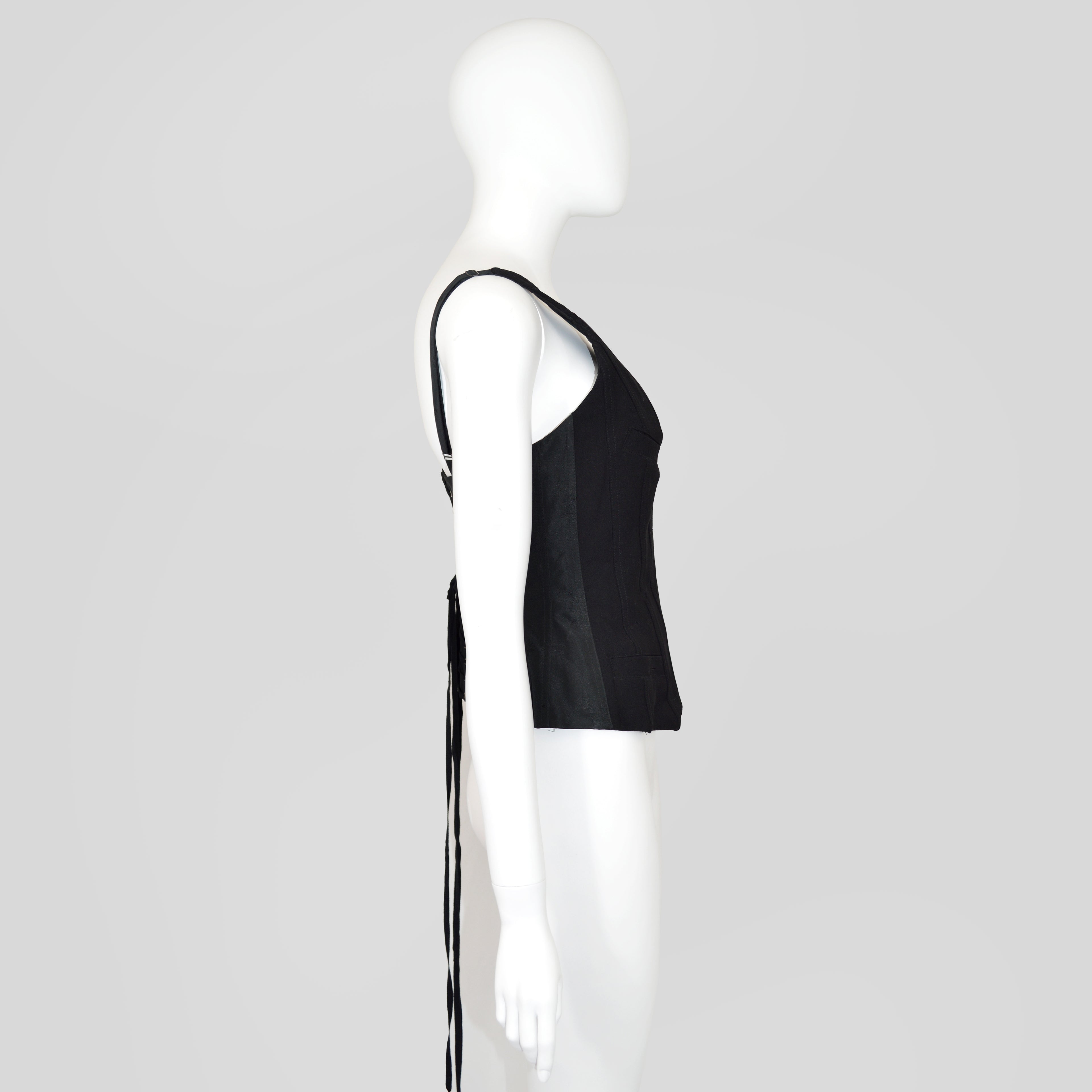 Jean Paul Gaultier Waistcoat Corset w Floral Damask Back
