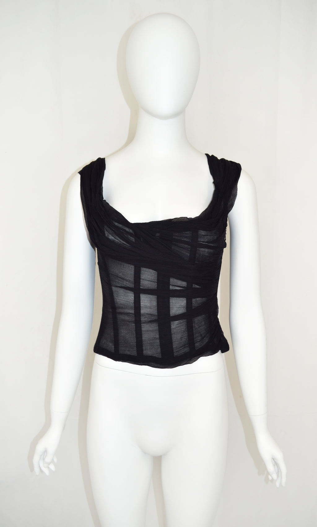 DOLCE & GABBANA Early 2000s CHIFFON BUSTIER