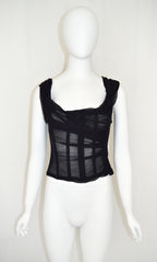 DOLCE & GABBANA Early 2000s CHIFFON BUSTIER