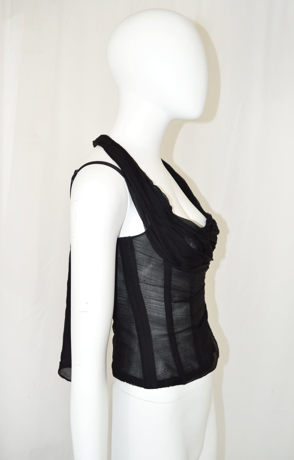 DOLCE & GABBANA Early 2000s CHIFFON BUSTIER