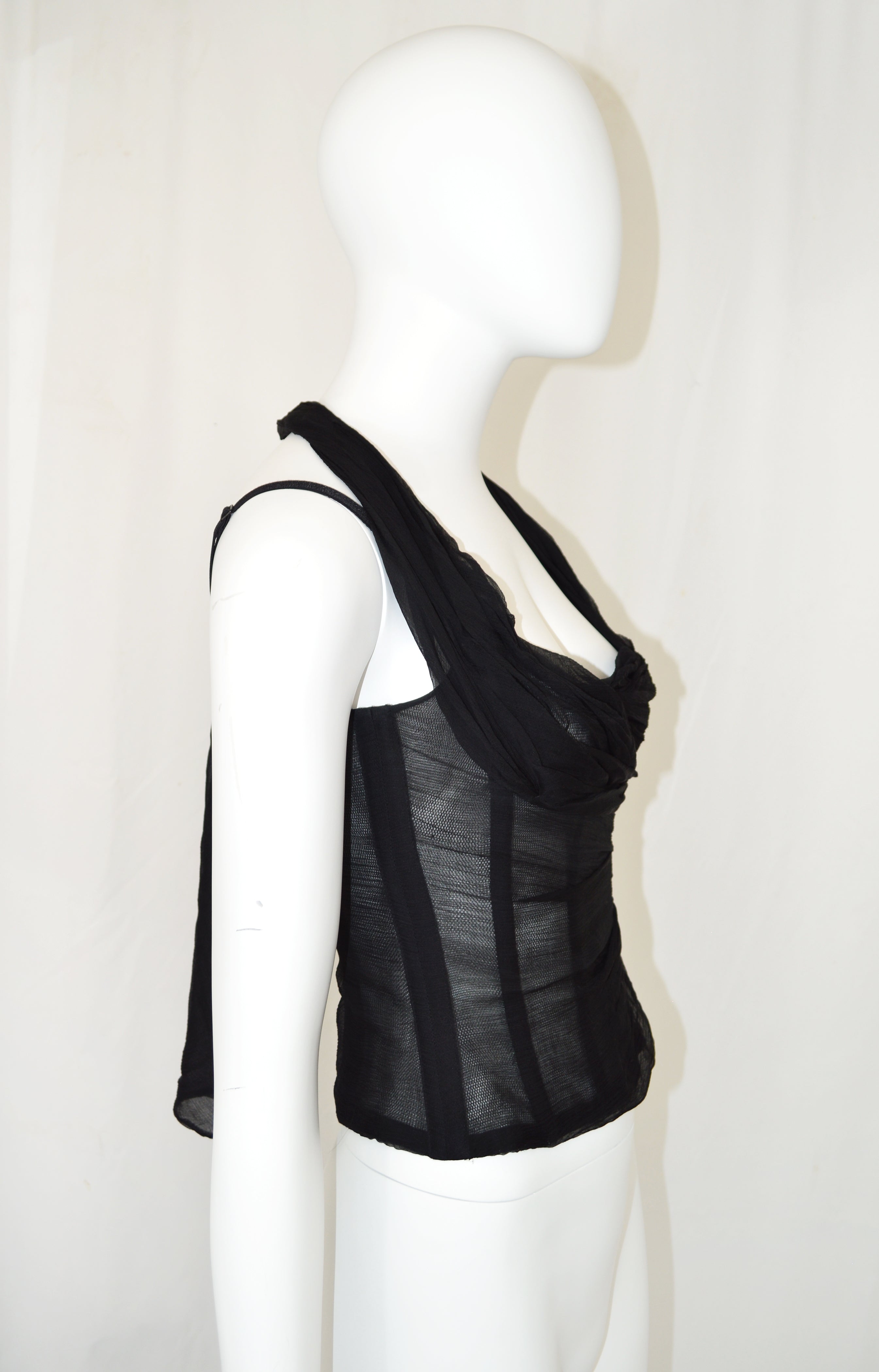 DOLCE & GABBANA Early 2000s CHIFFON BUSTIER