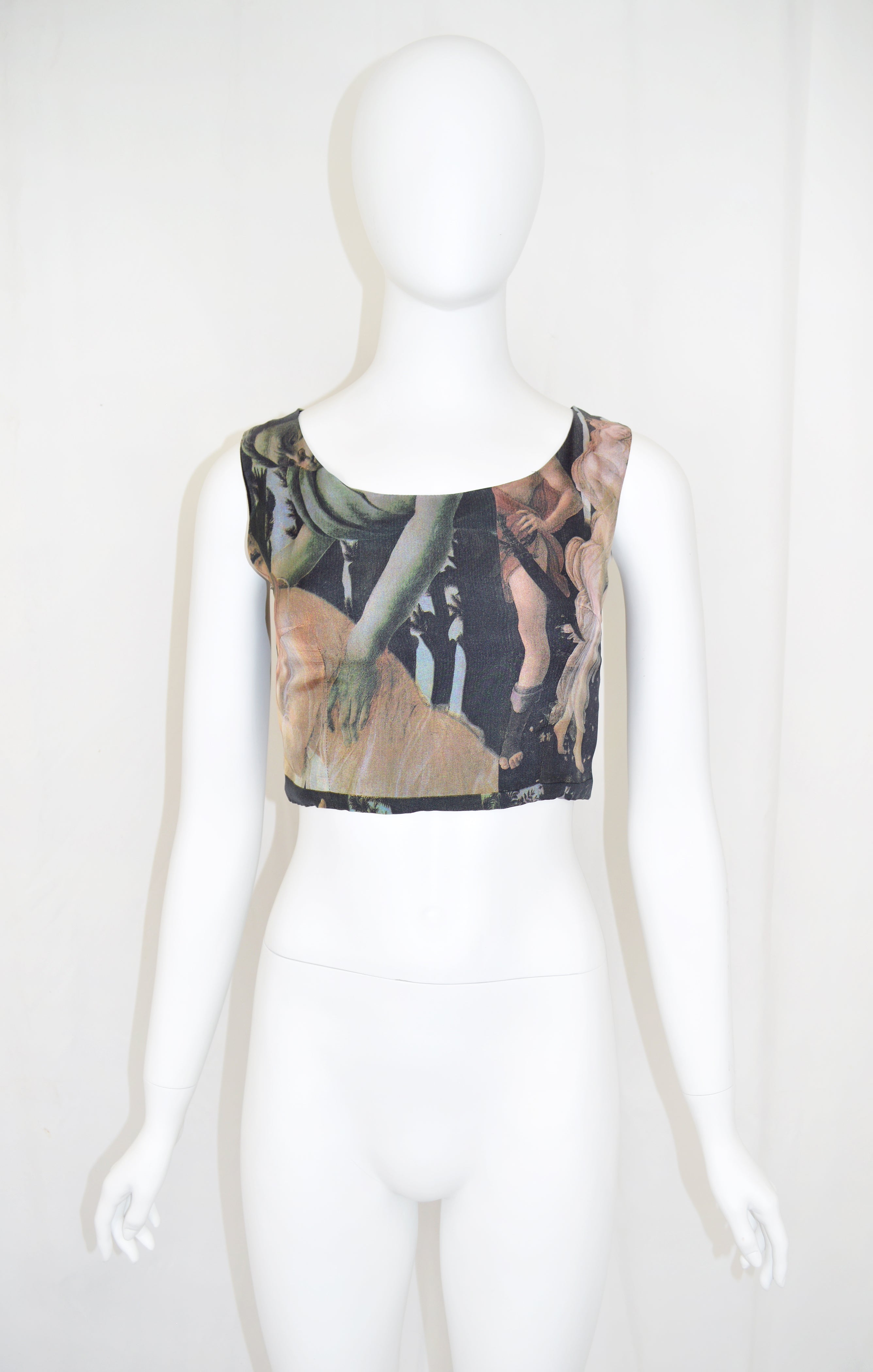 Dolce & Gabbana 1993 Botticelli Primavera Silk Top