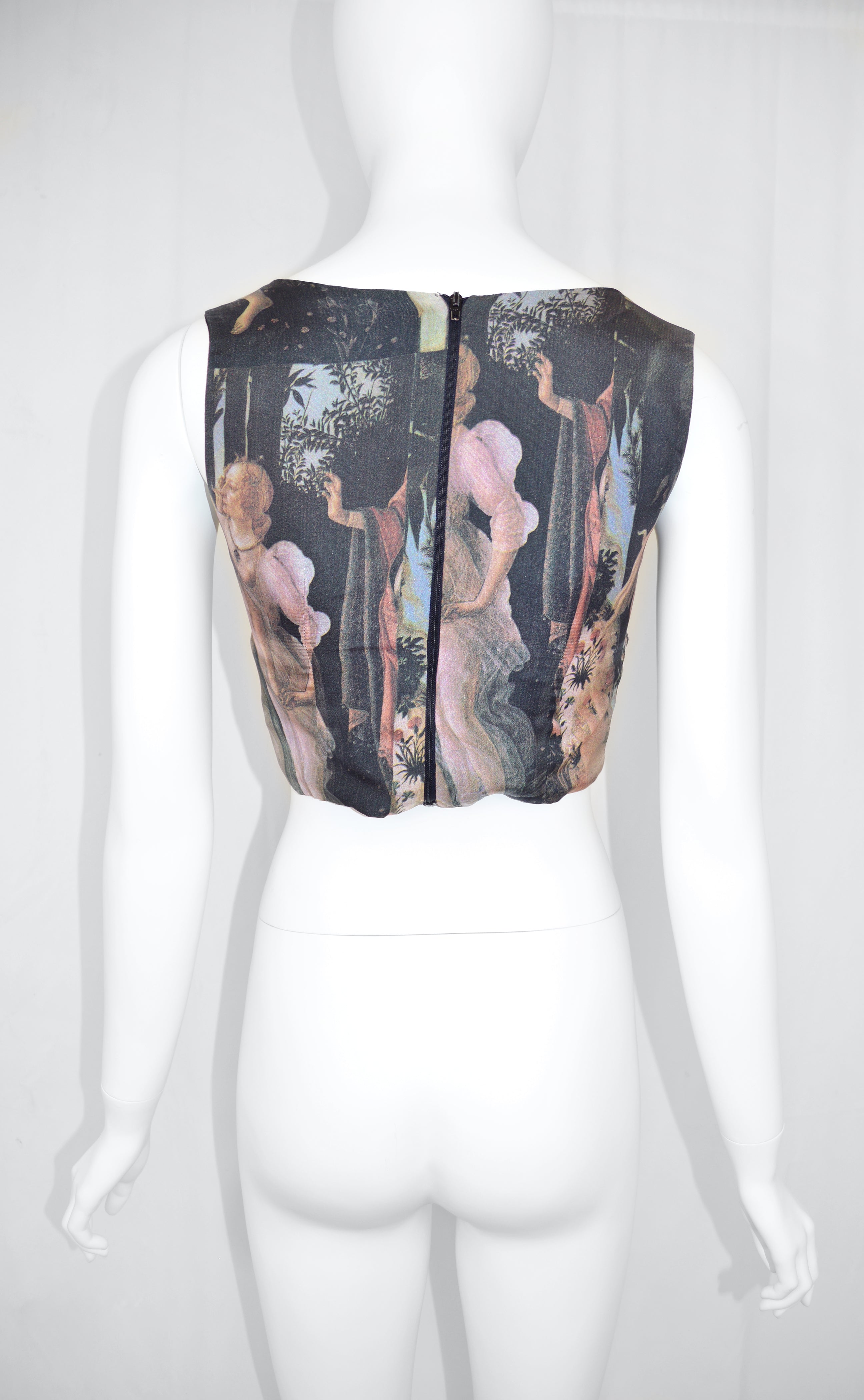 Dolce & Gabbana 1993 Botticelli Primavera Silk Top