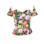 YVES SAINT LAURENT 1992 FLORAL BLOUSE