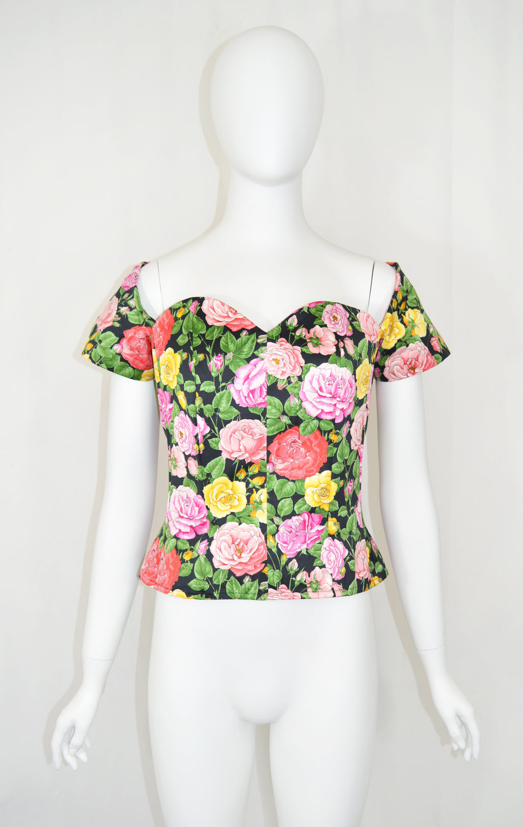 YVES SAINT LAURENT 1992 FLORAL BLOUSE