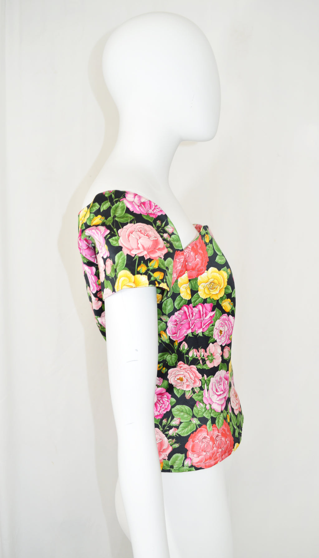 YVES SAINT LAURENT 1992 FLORAL BLOUSE