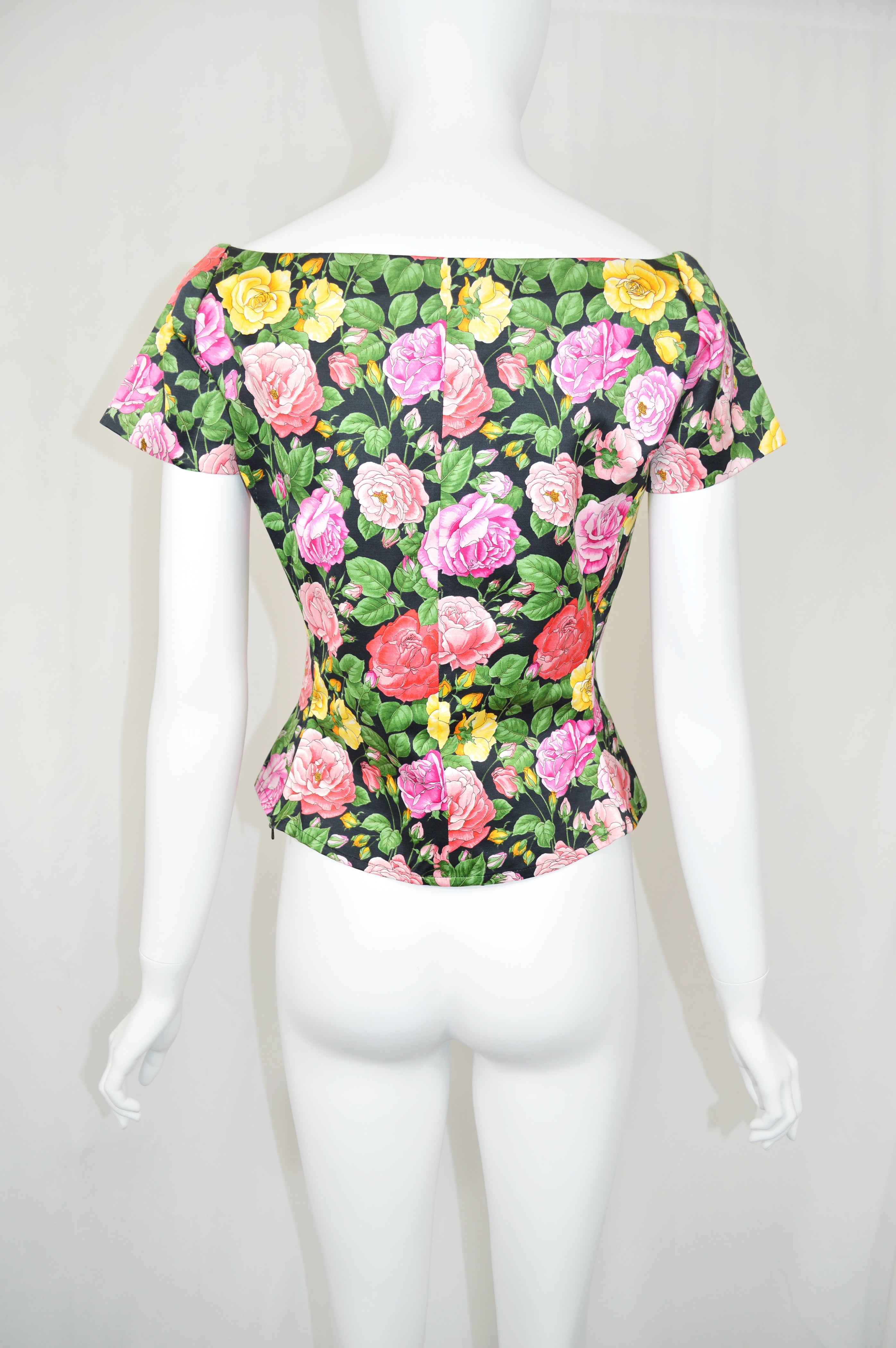 【SAINT LAURENT】Floral Blouse SAINT LAURENT】Floral Blouse