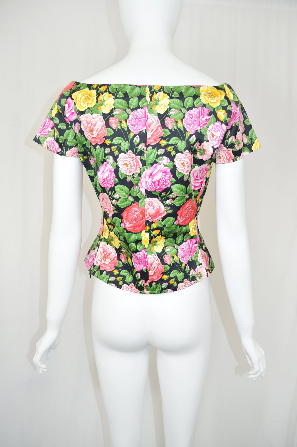 YVES SAINT LAURENT 1992 FLORAL BLOUSE