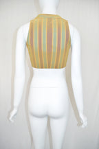 Romeo Gigli 1990s Iridescent Crop Vest