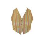 Romeo Gigli 1990s Iridescent Crop Vest