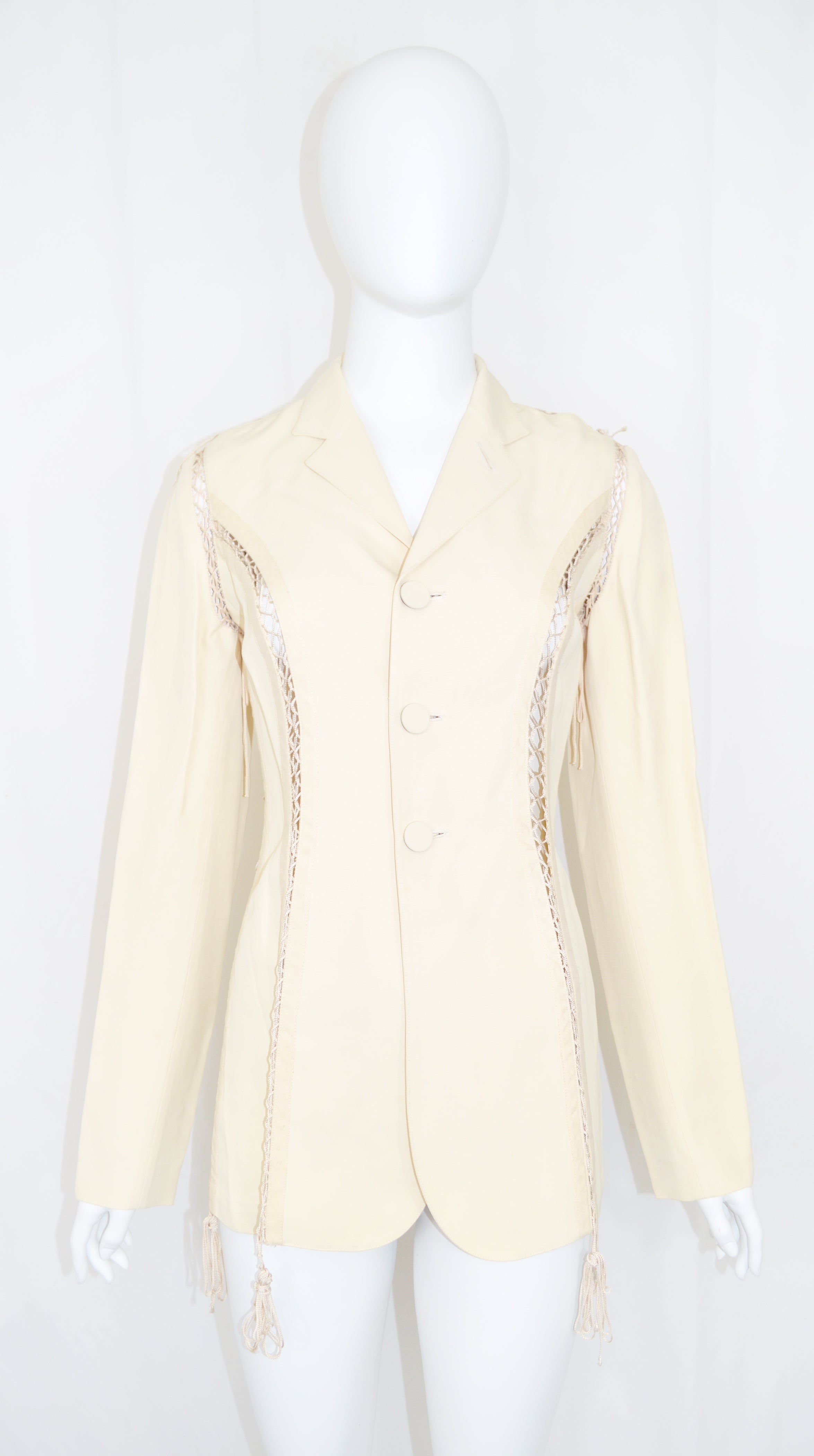 JEAN PAUL GAULTIER SS 1994 Lace Up Jacket