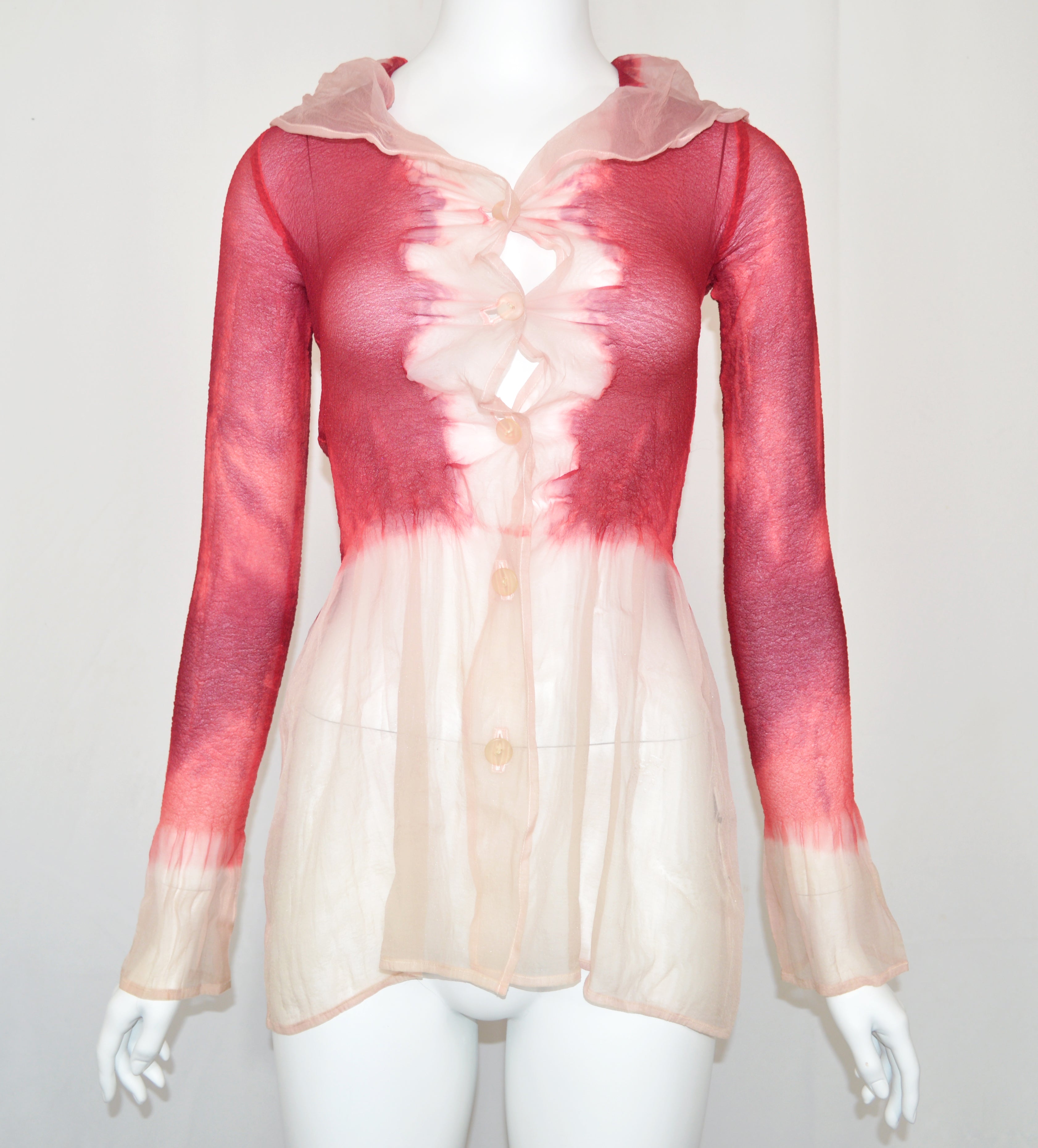 Yoshiki Hishinuma 1996 Sheer Blouse