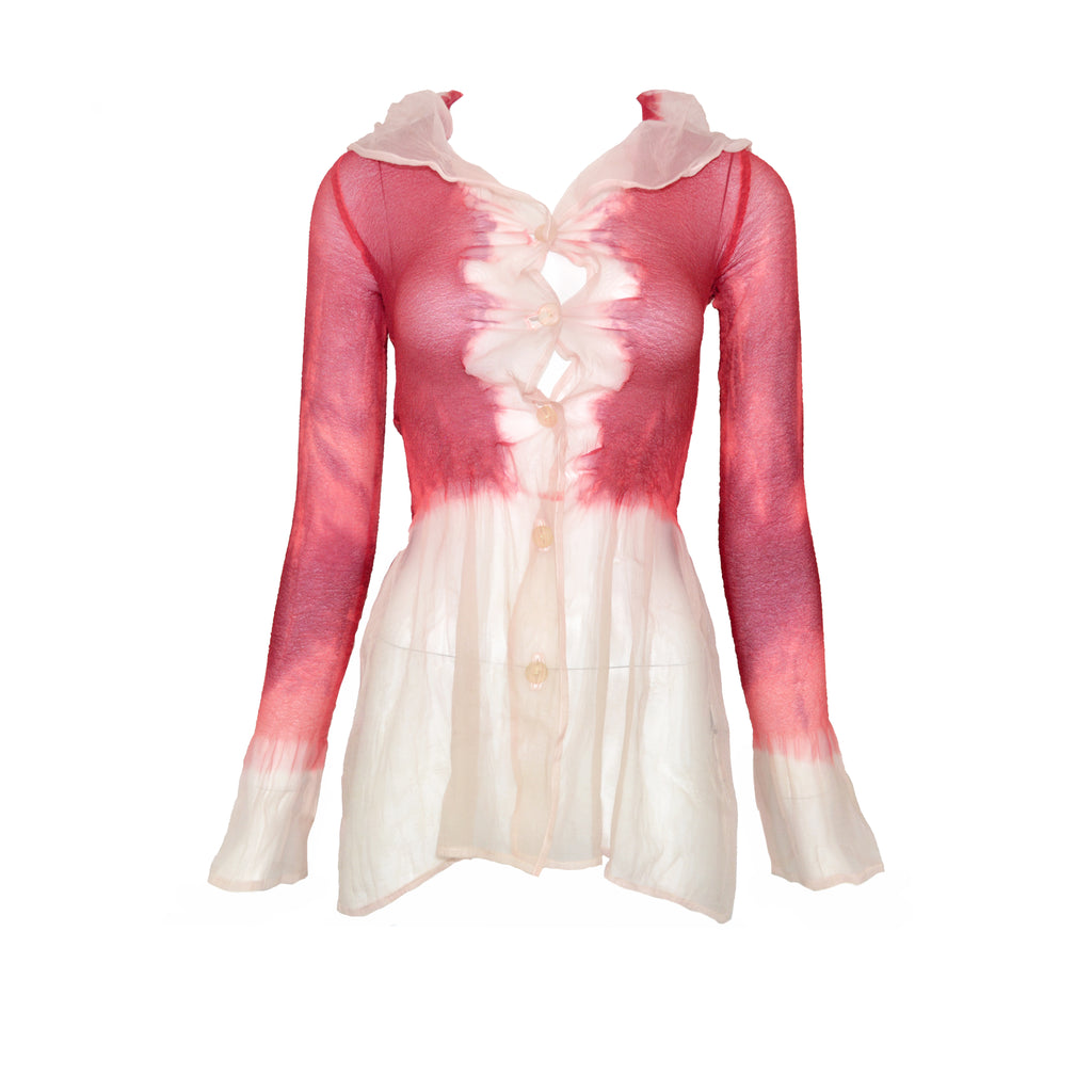 Yoshiki Hishinuma 1996 Sheer Blouse