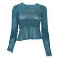 Yoshiki Hishinuma Blue Pleated Top