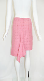 Martine Sitbon Asymmetric Wool Skirt