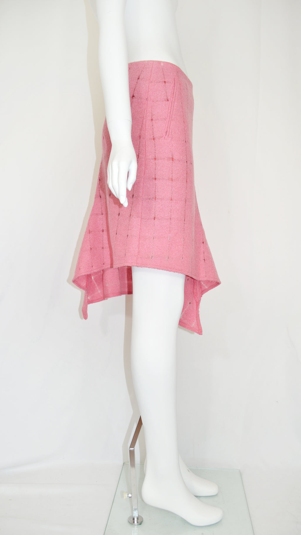 Martine Sitbon Asymmetric Wool Skirt