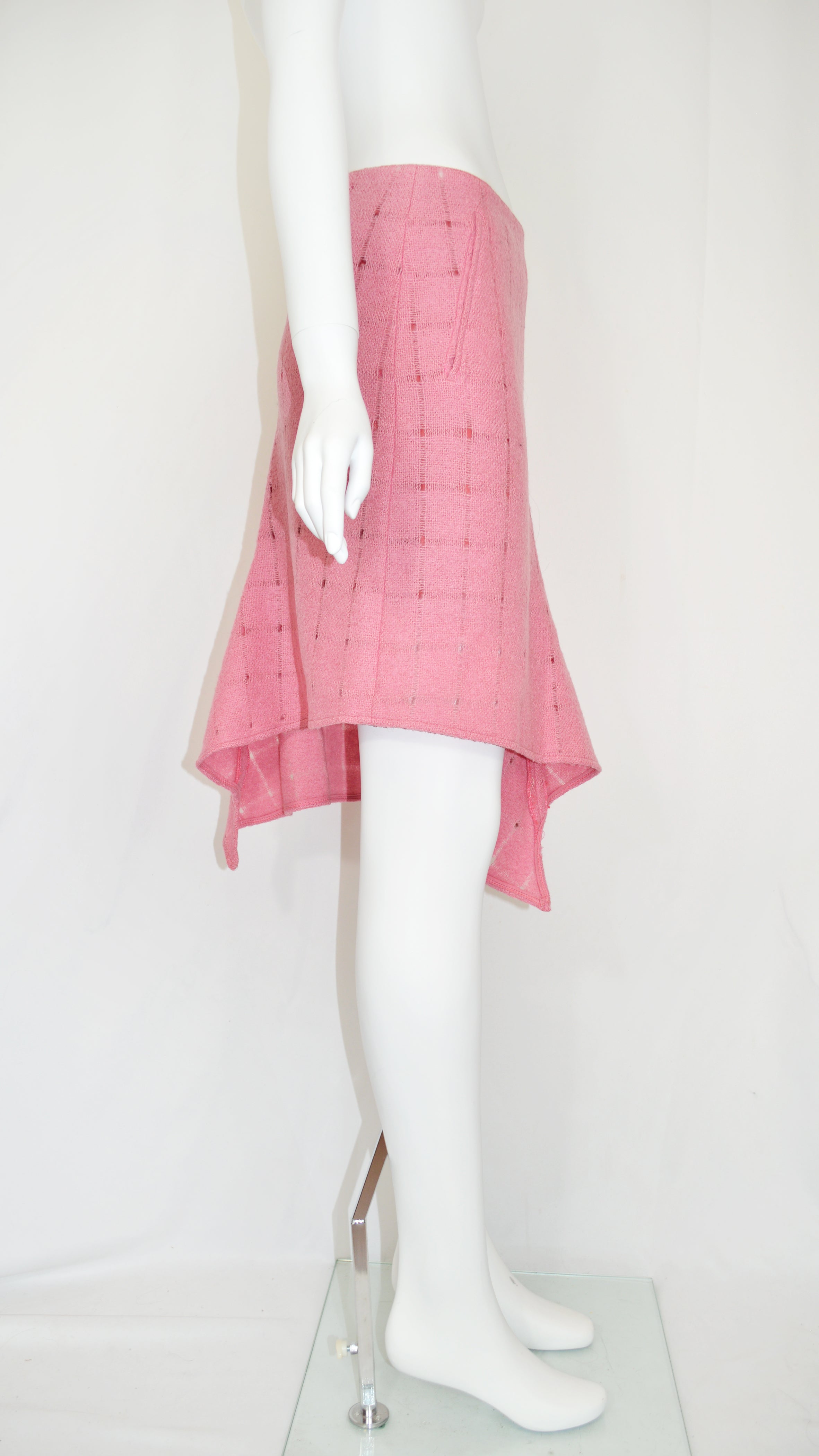 Martine Sitbon Asymmetric Wool Skirt