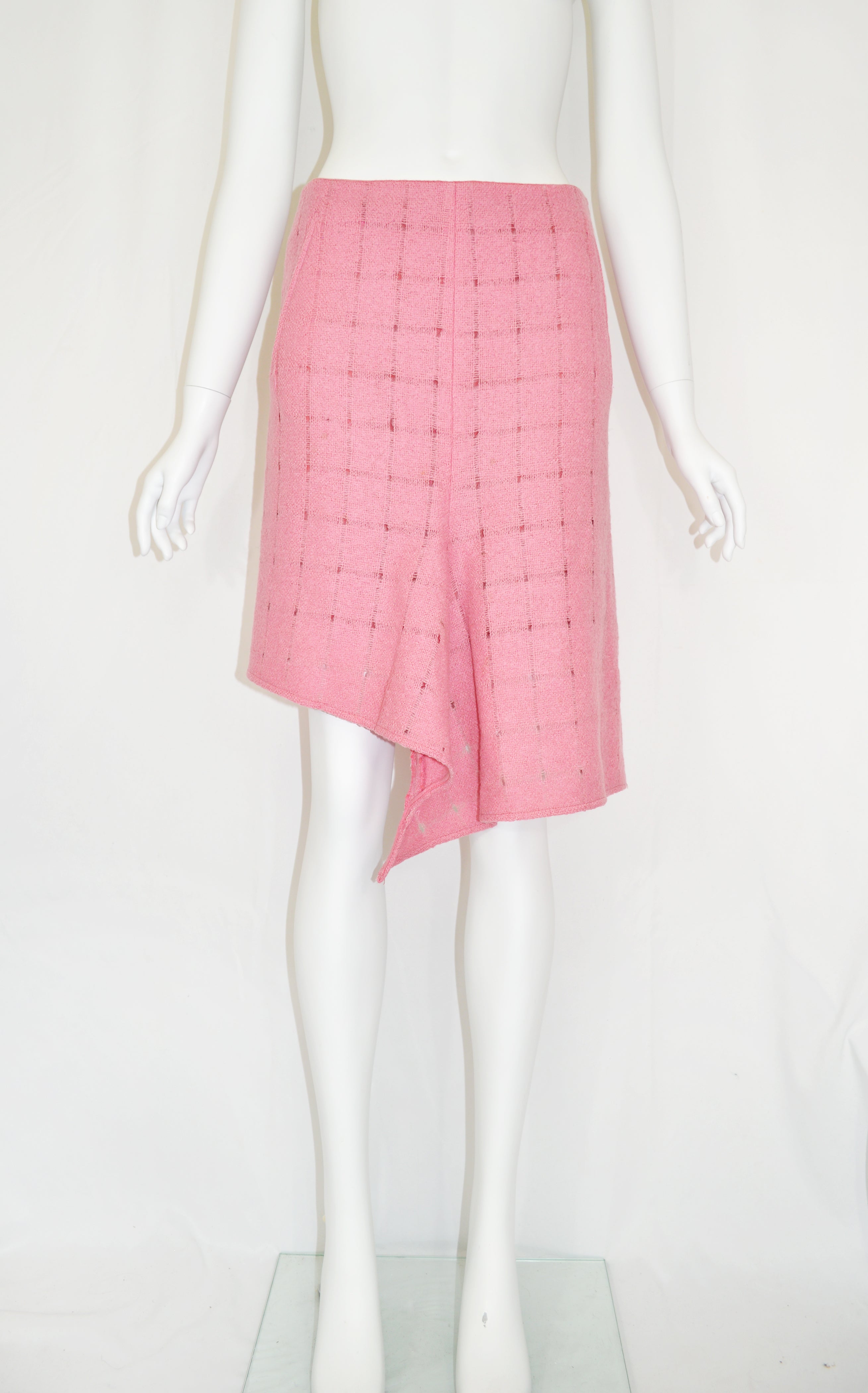 Martine Sitbon Asymmetric Wool Skirt