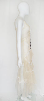 Olivier Theyskens FW 2018 Organza Tiered Dress