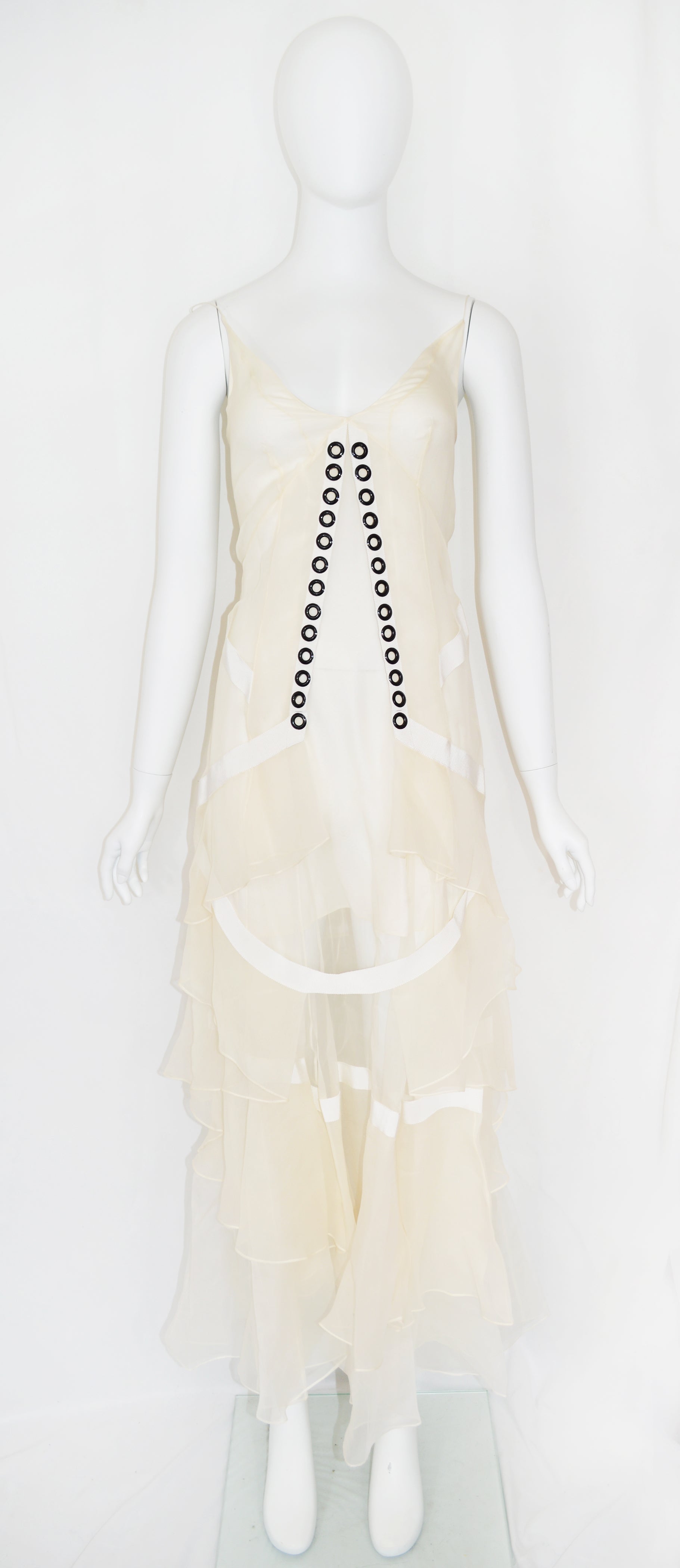 Olivier Theyskens FW 2018 Organza Tiered Dress