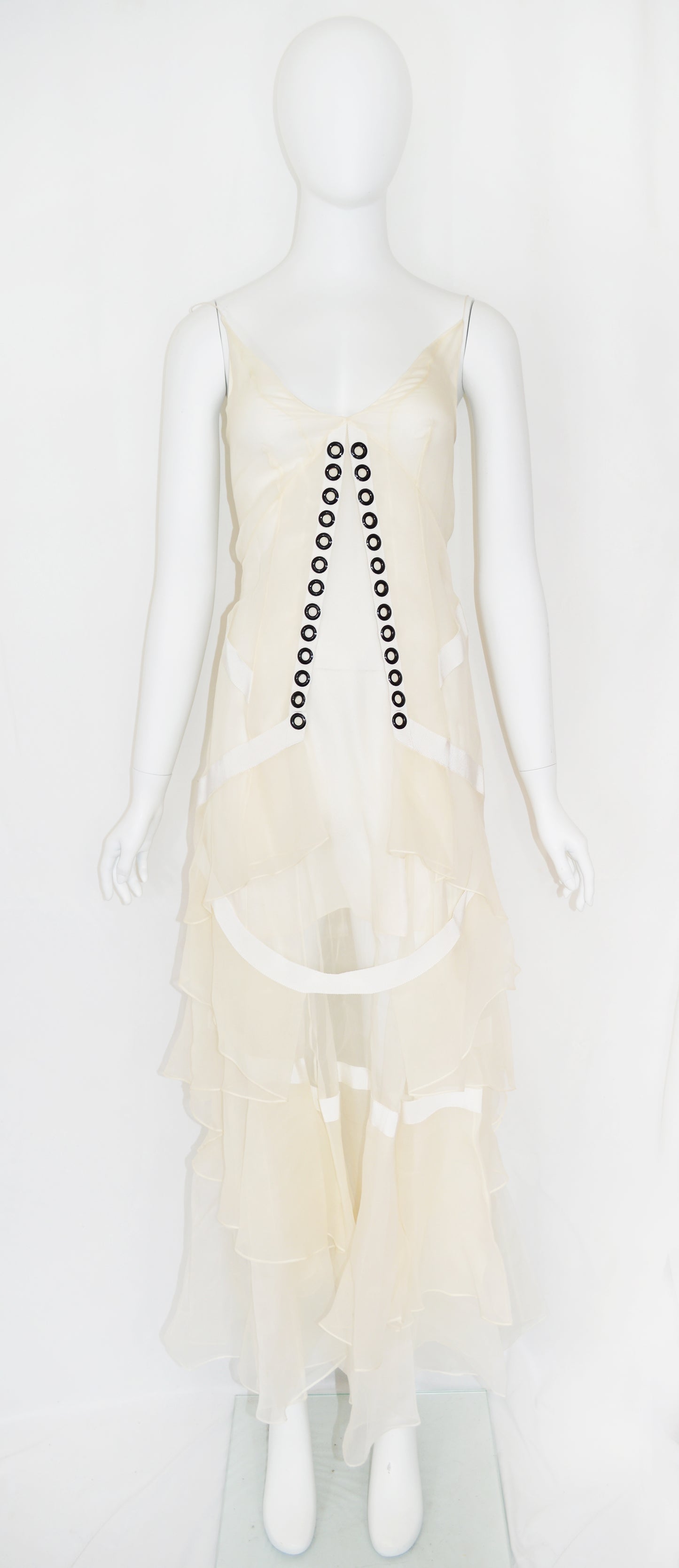 Olivier Theyskens FW 2018 Organza Tiered Dress