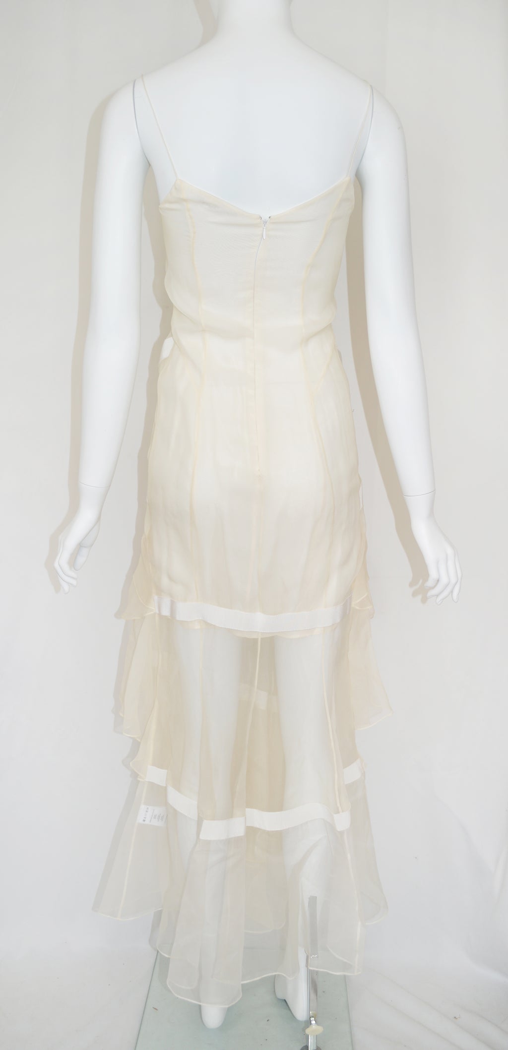 Olivier Theyskens FW 2018 Organza Tiered Dress