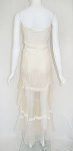 Olivier Theyskens FW 2018 Organza Tiered Dress