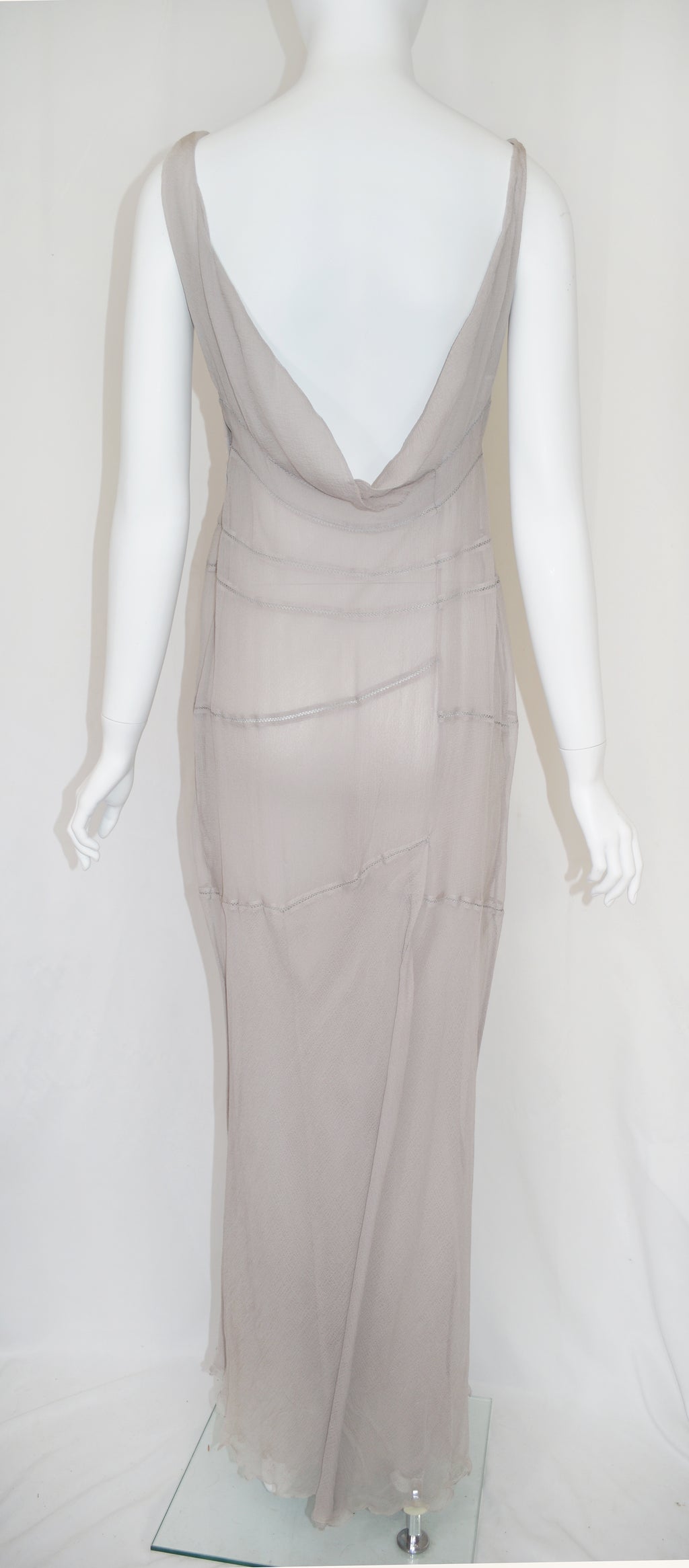 Alberta Ferreti Chiffon Silk Dress