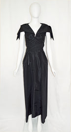 Yohji Yamamoto 1997 Taffeta Zipper Dress