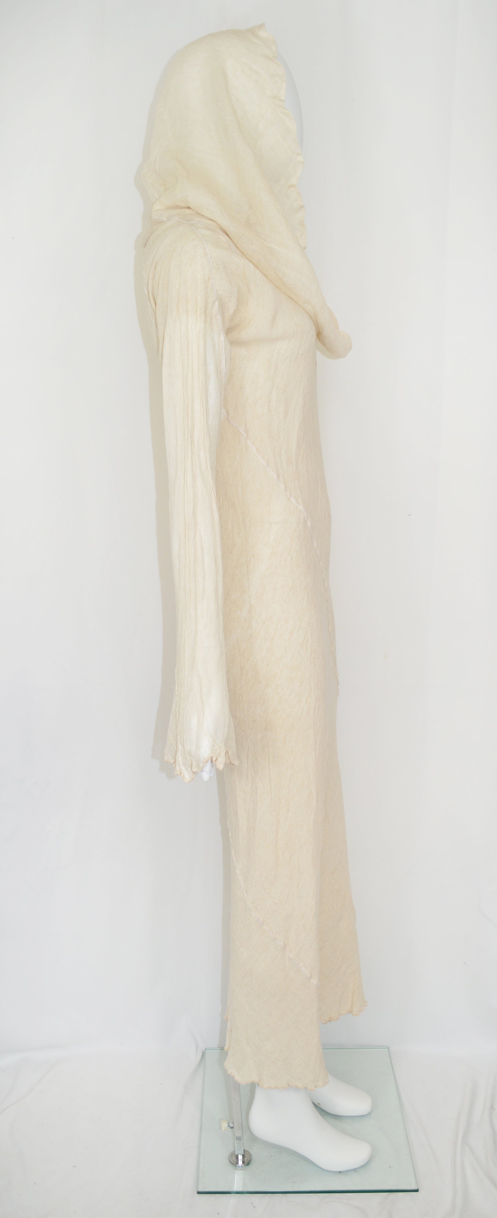 Issey Miyake 1998 Linen Dress with Hood