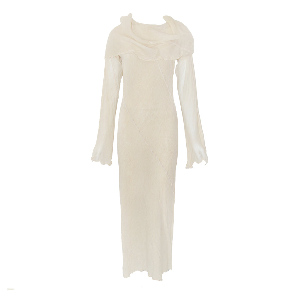 Issey Miyake 1998 Linen Dress with Hood
