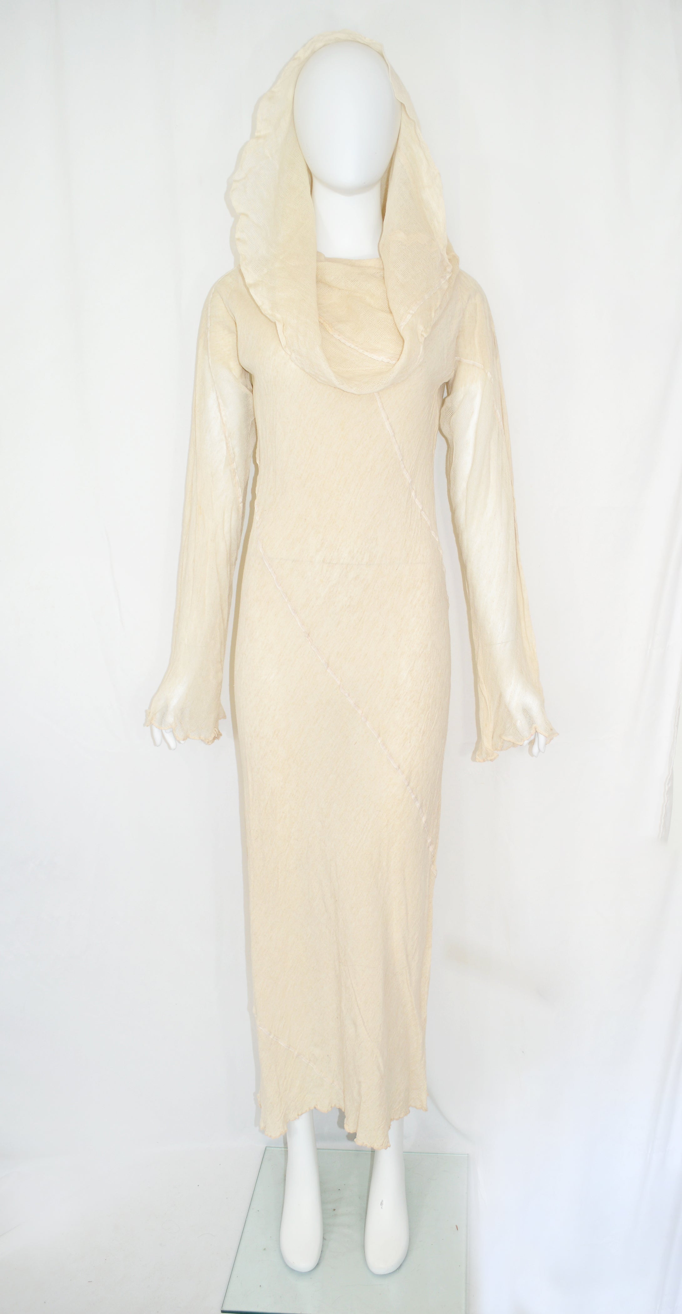 Issey Miyake 1998 Linen Dress with Hood