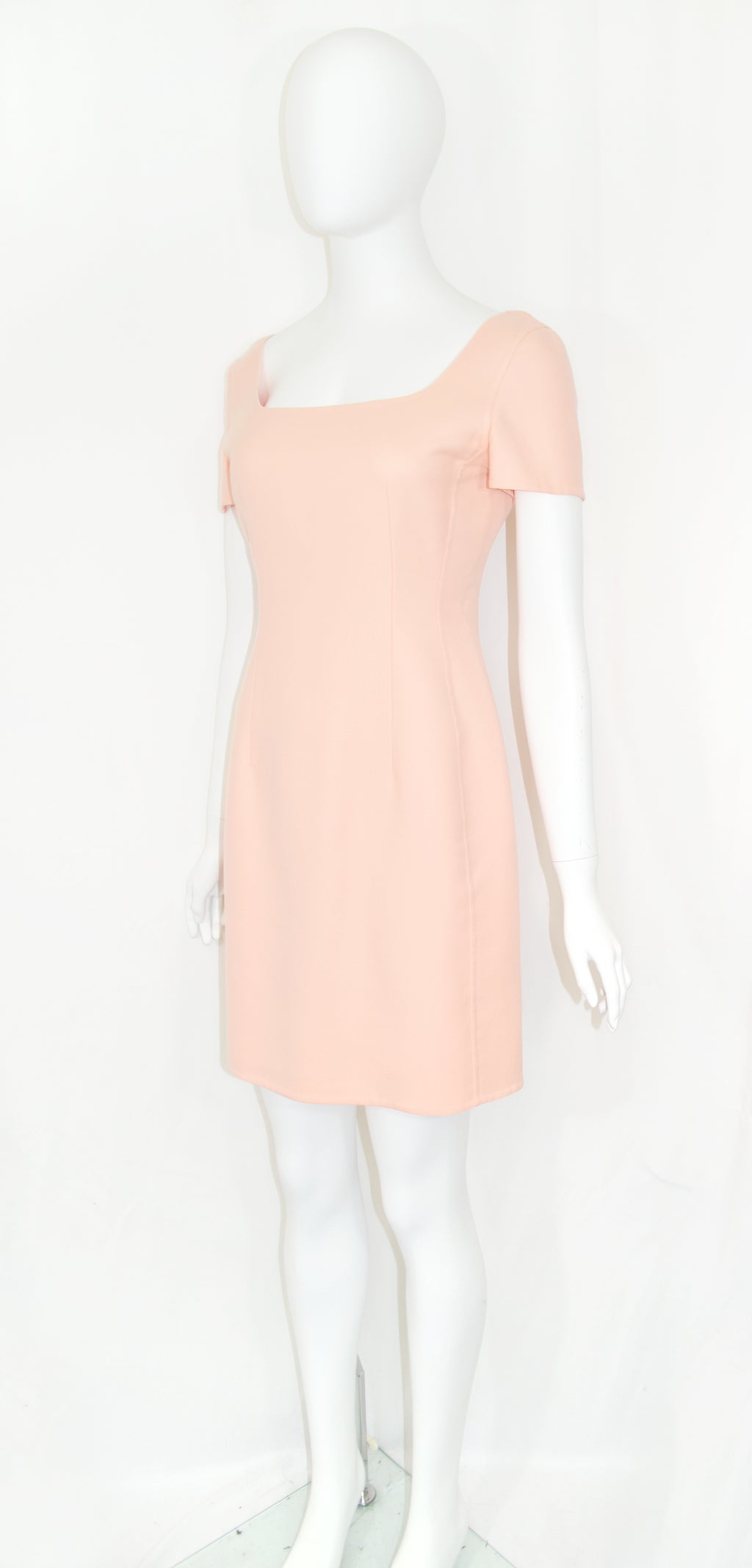Prada SS 1992 peach wool dress