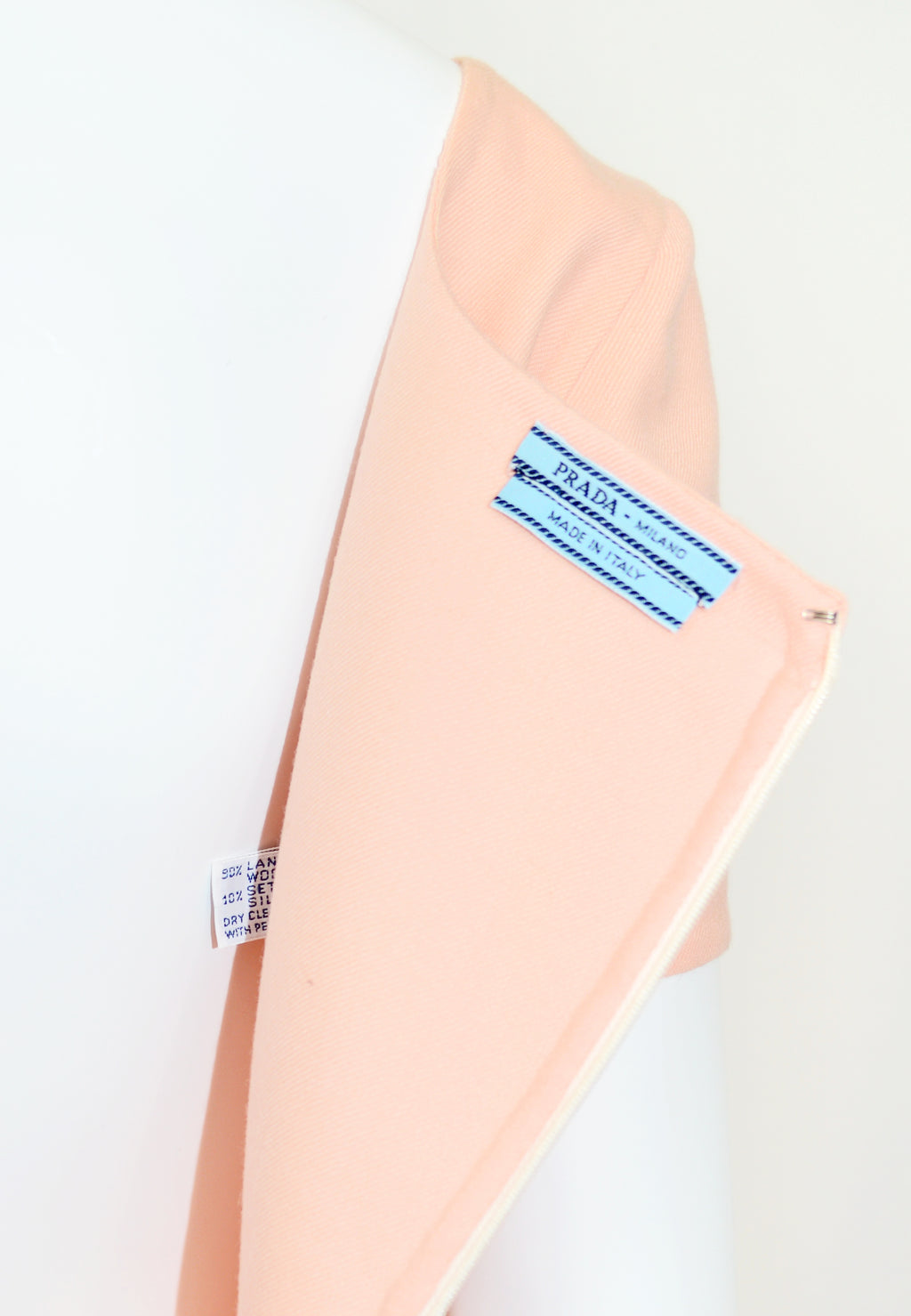 Prada SS 1992 peach wool dress