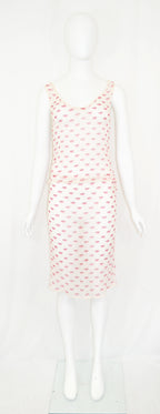 Prada 2000 lips print sheer set