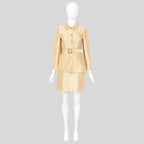 Prada SS 1996 Gold Silk Skirt Set