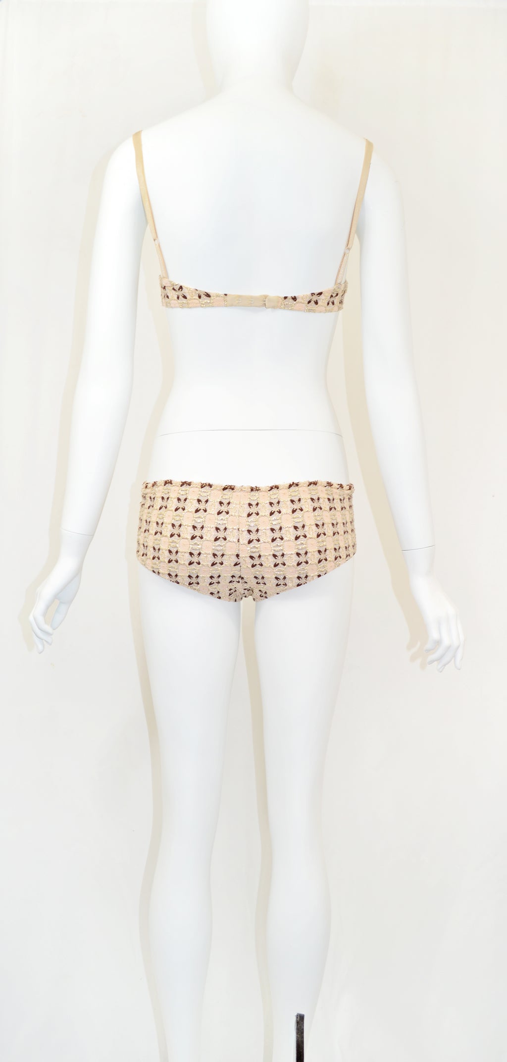 Prada 2002 metallic brocade 4 piece ensemble