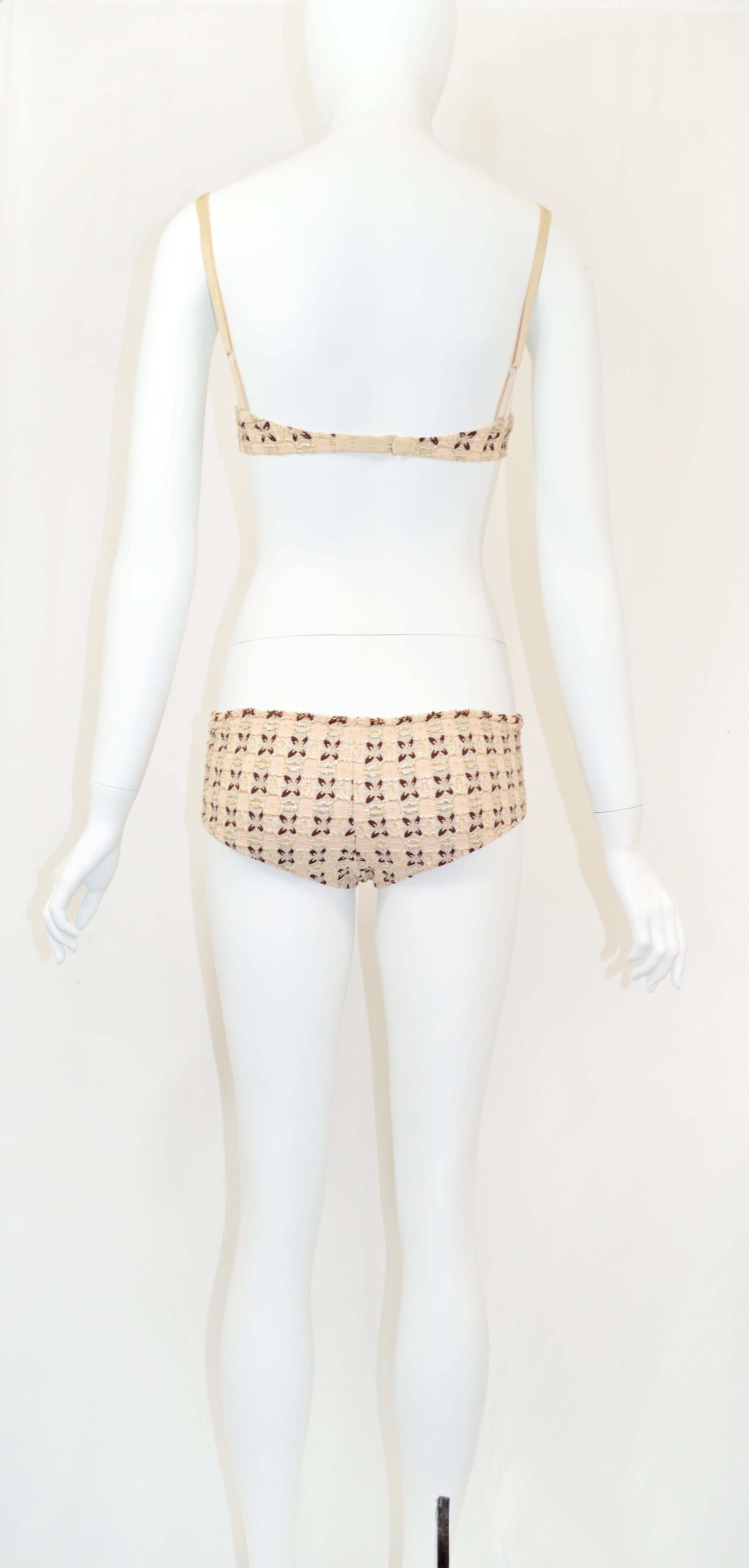 Prada 2002 metallic brocade 4 piece ensemble