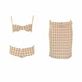 Prada 2002 metallic brocade 4 piece ensemble