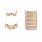 Prada 2002 metallic brocade 4 piece ensemble