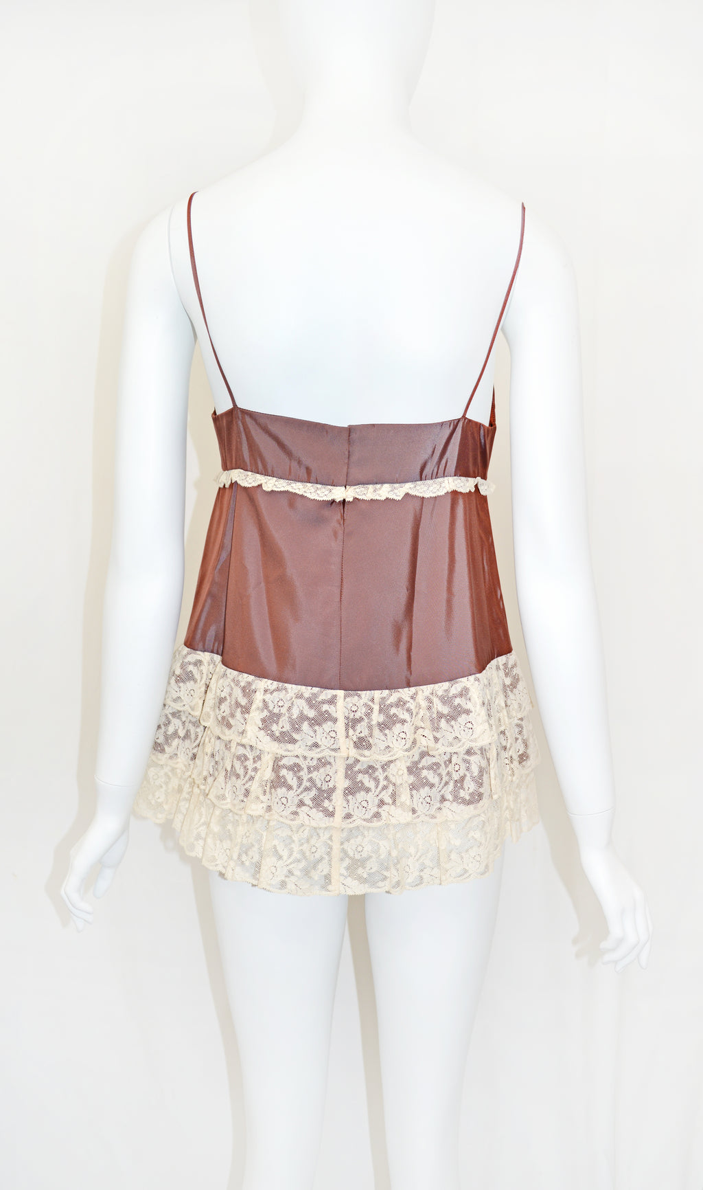 Miu Miu 2004 lace slip tunic