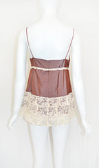 Miu Miu 2004 lace slip tunic