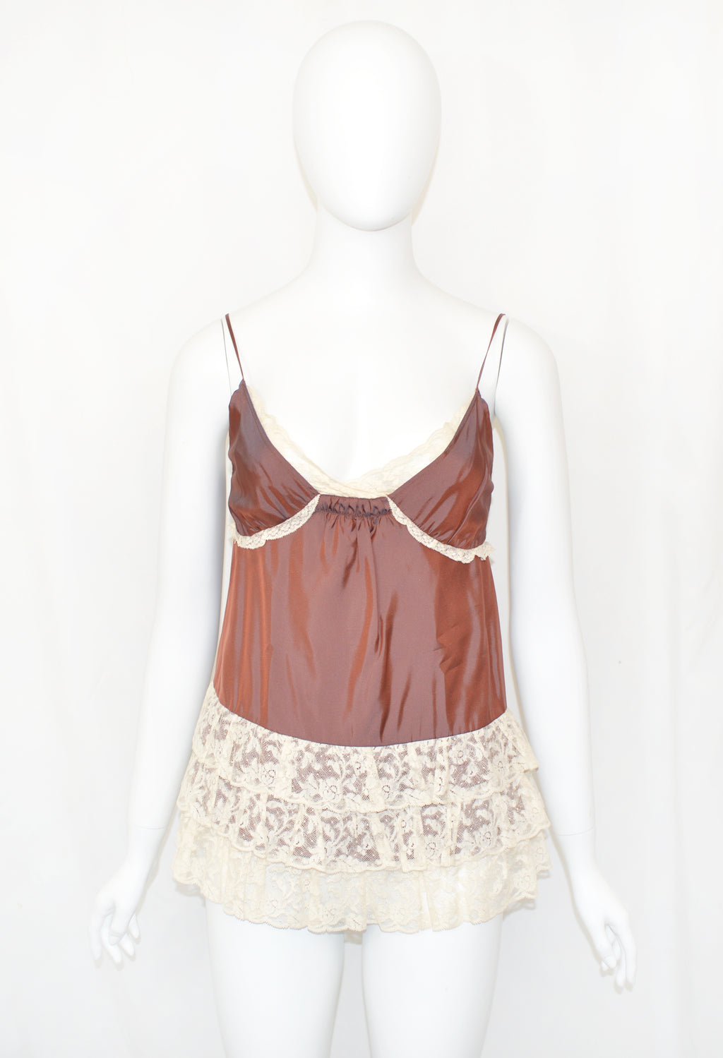 Miu Miu 2004 lace slip tunic