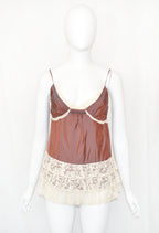 Miu Miu 2004 lace slip tunic