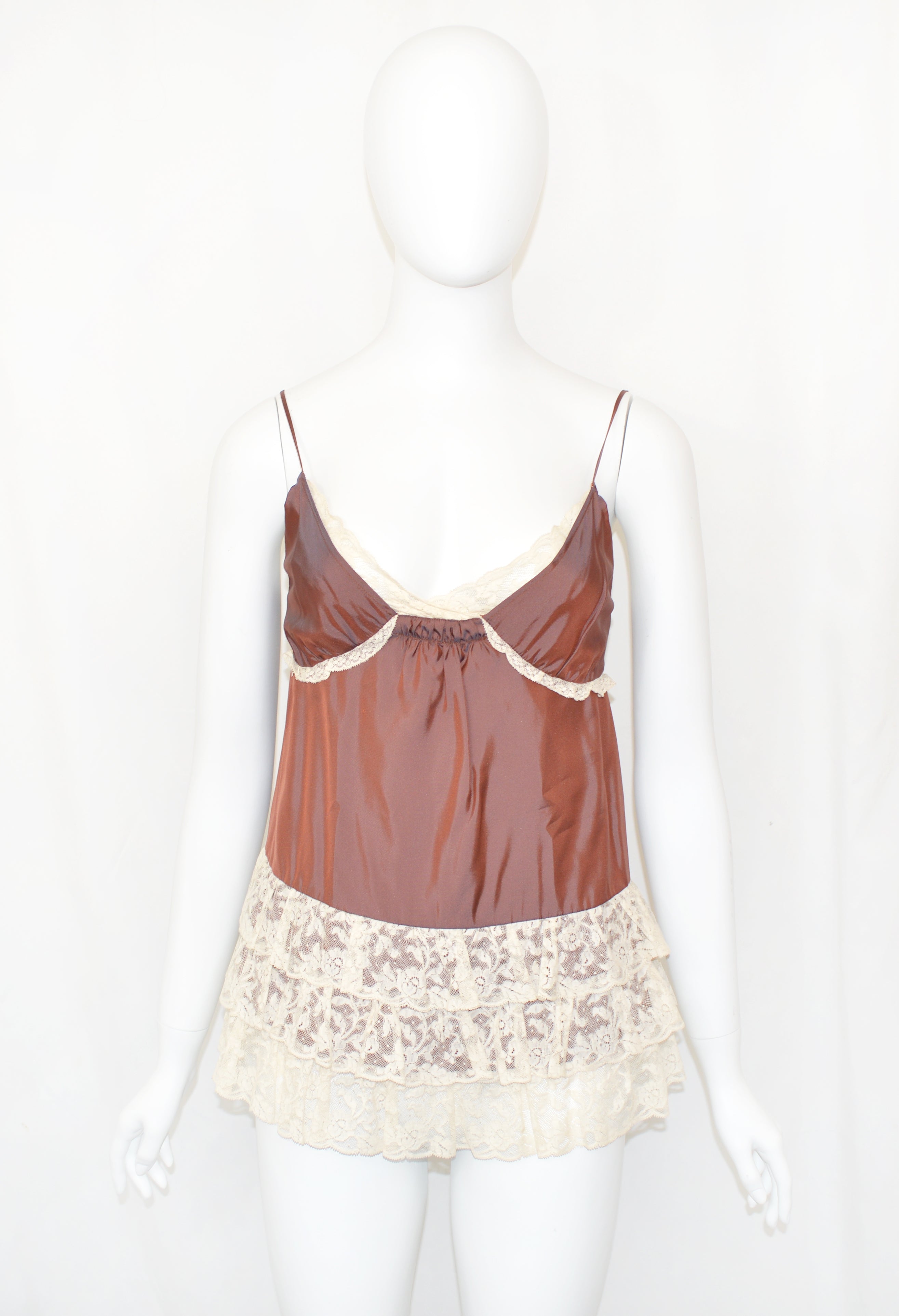Miu Miu 2004 lace slip tunic