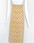 Prada 1996 Grid Print Dress