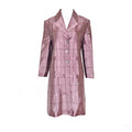 Prada FW 1997 Mauve Grid Coat
