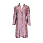 Prada FW 1997 Mauve Grid Coat