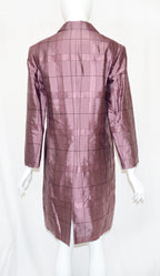 Prada FW 1997 Mauve Grid Coat