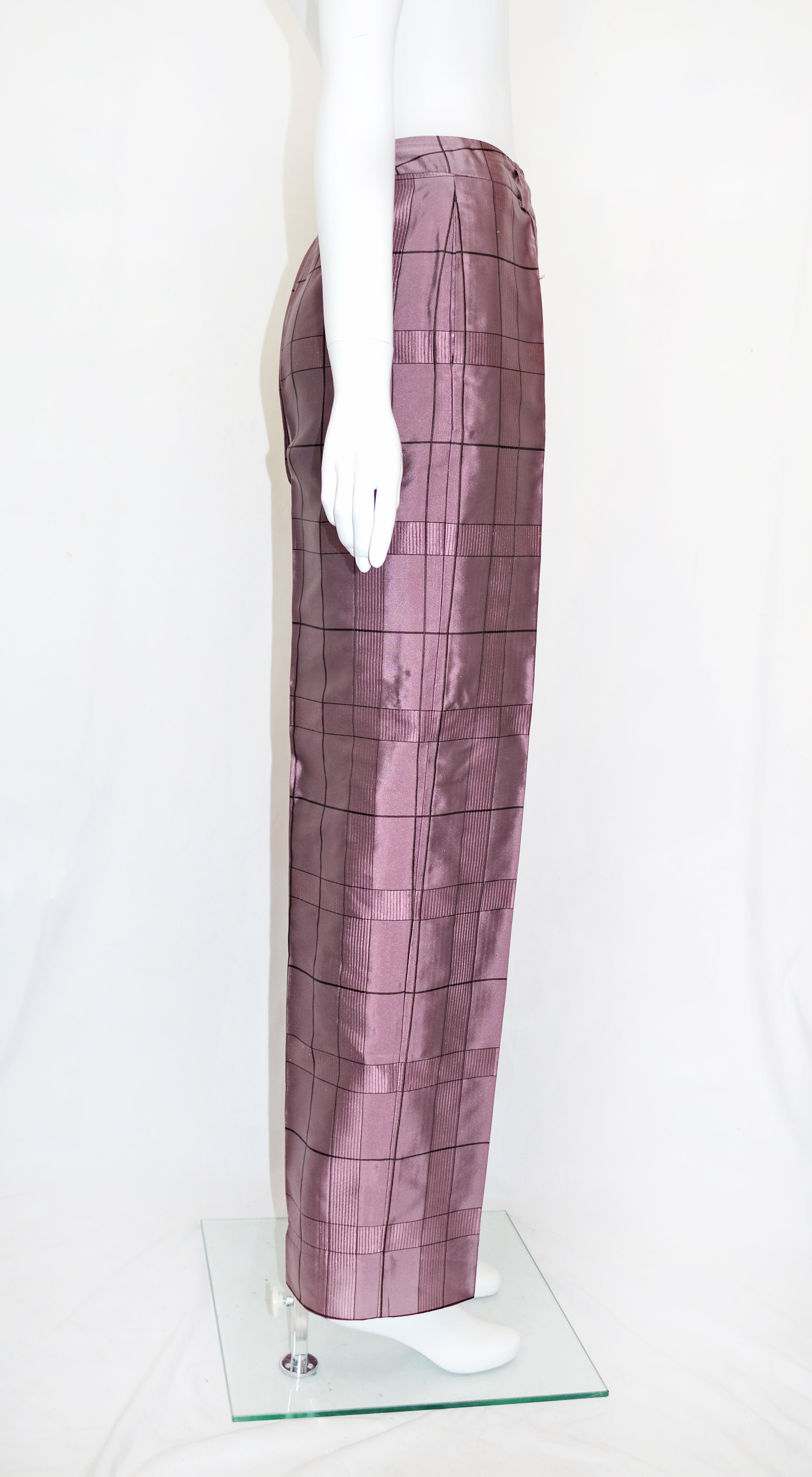 Prada FW 1997 Mauve Grid Trousers